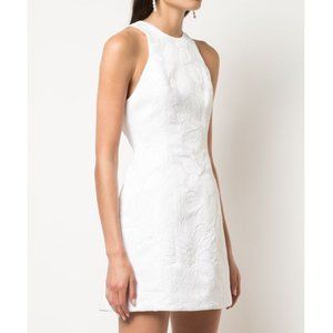 NEW Alice + Olivia Coralia White Open Back Dress